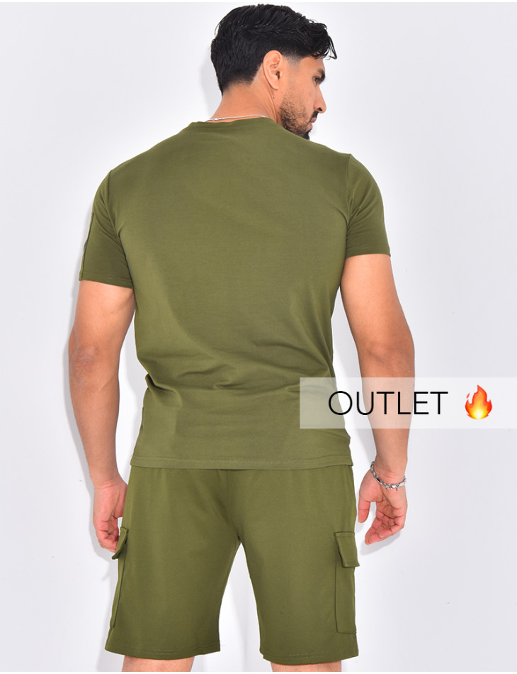 Ensemble uni short et t-shirt