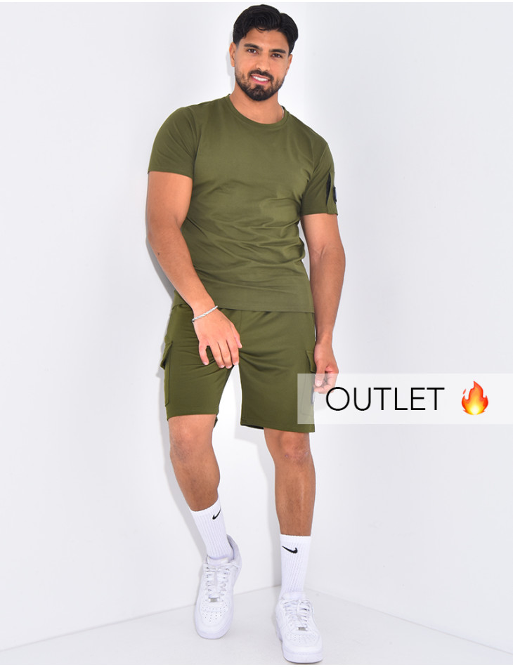 Ensemble uni short et t-shirt