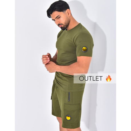 Ensemble uni short et t-shirt