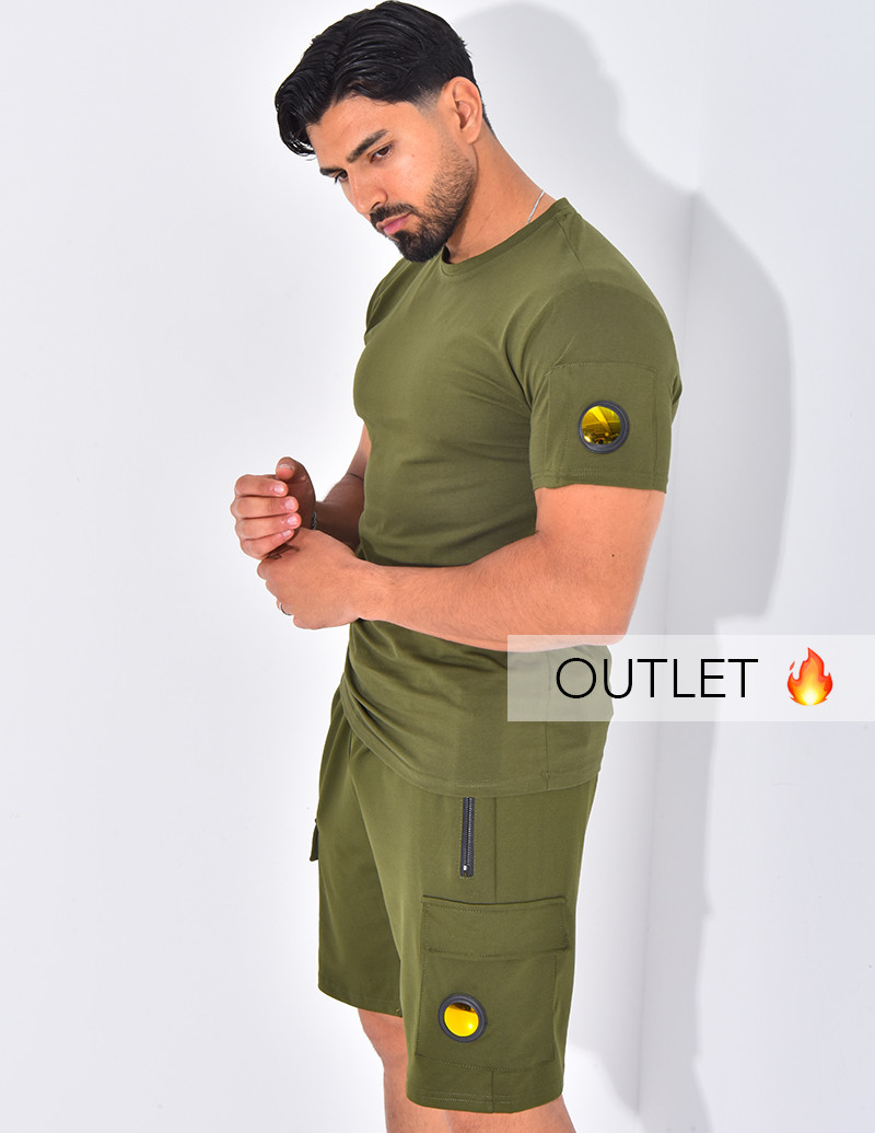 Ensemble uni short et t-shirt