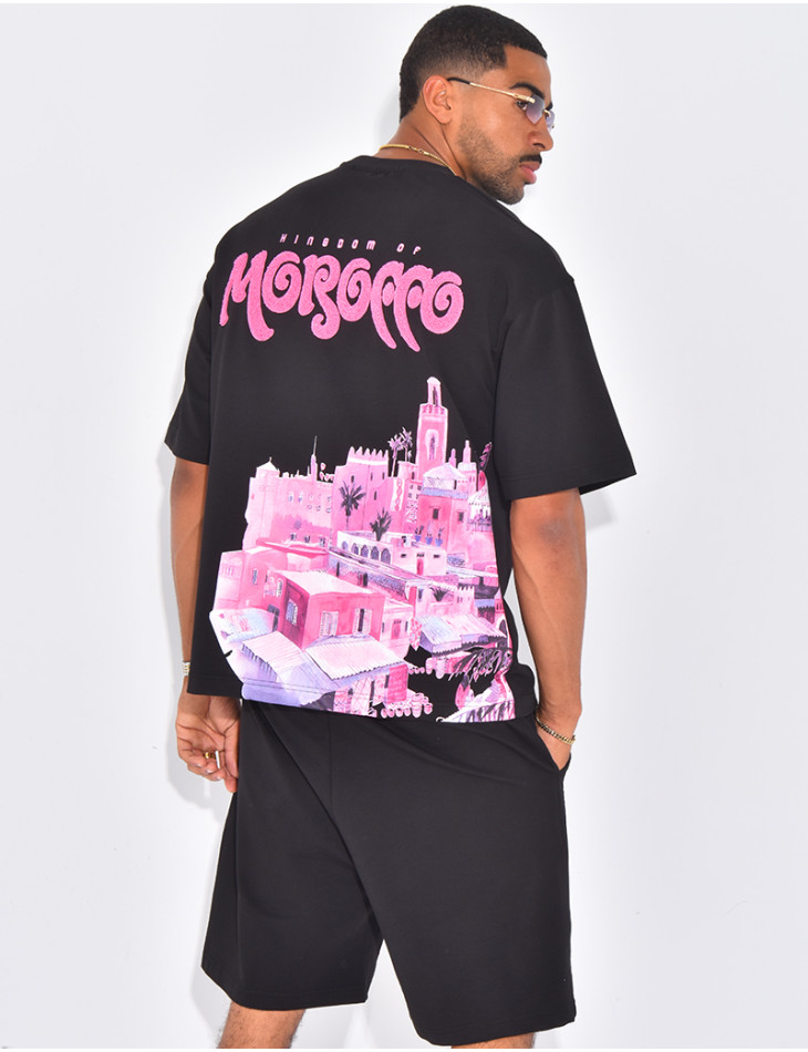 Ensemble short et t-shirt "Morocco"