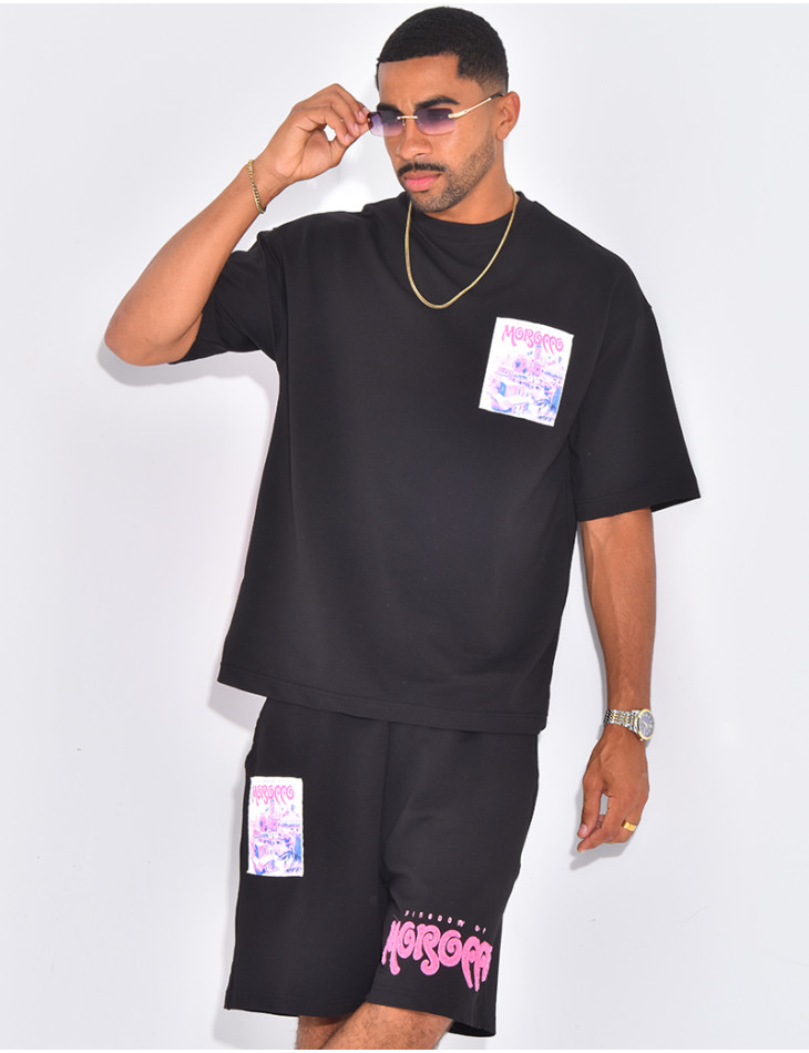Ensemble short et t-shirt "Morocco"