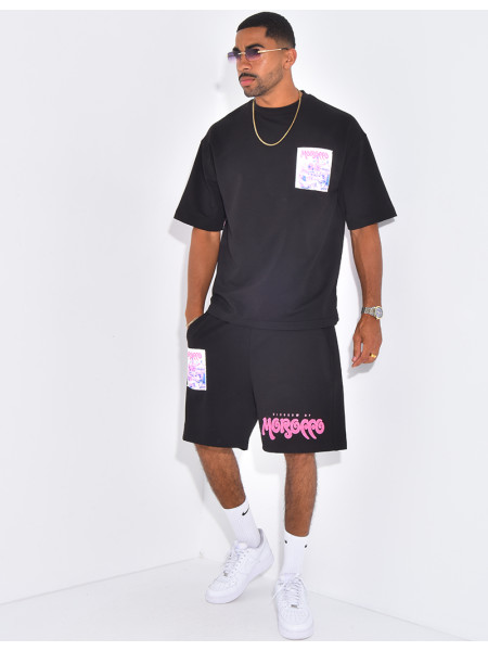 Ensemble short et t-shirt "Morocco"