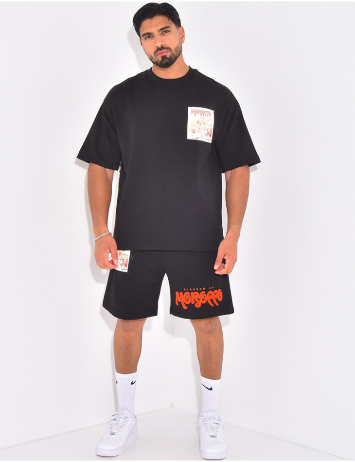 Ensemble short et t-shirt "Morocco"