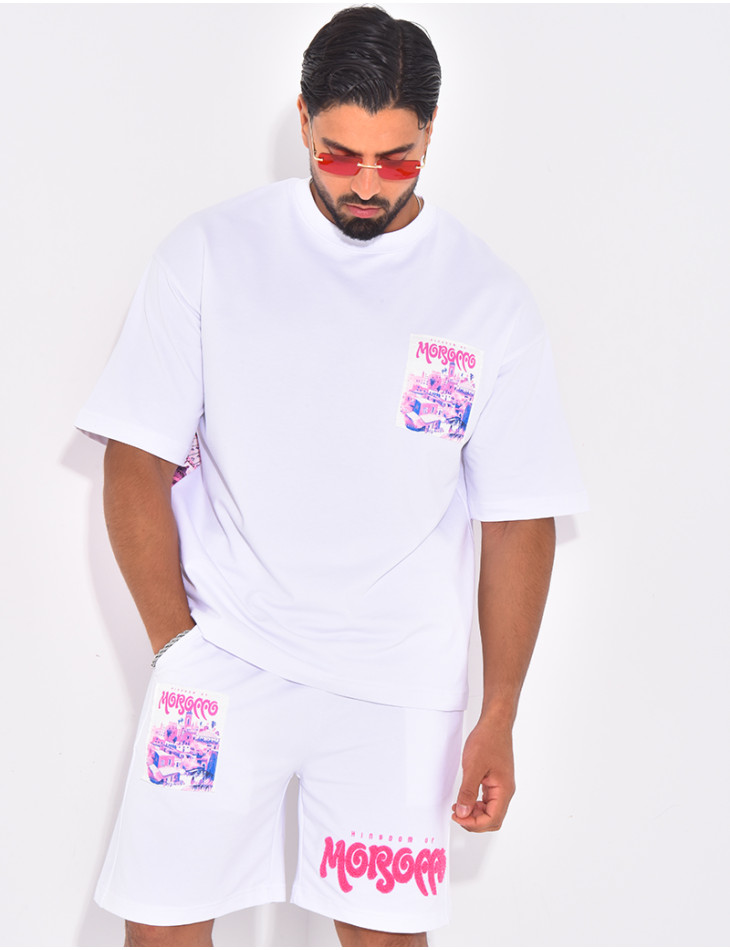 Ensemble short et t-shirt "Morocco"