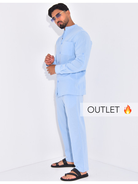 Ensemble en lin pantalon et chemise
