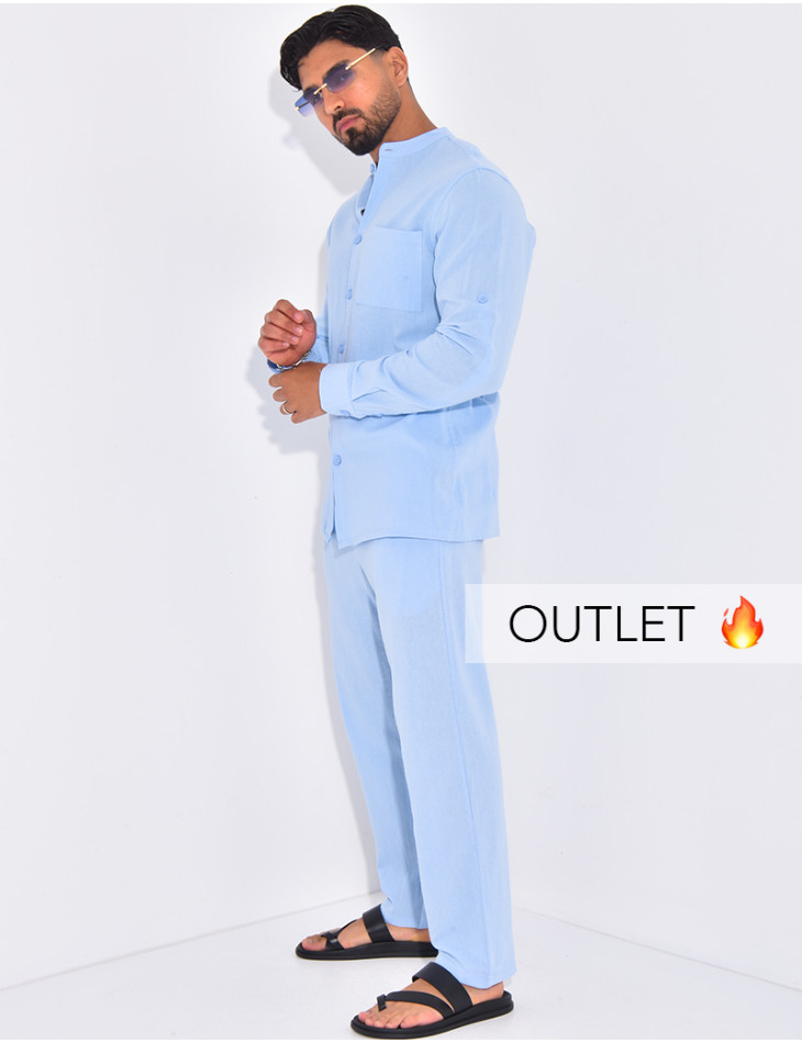 Ensemble en lin pantalon et chemise