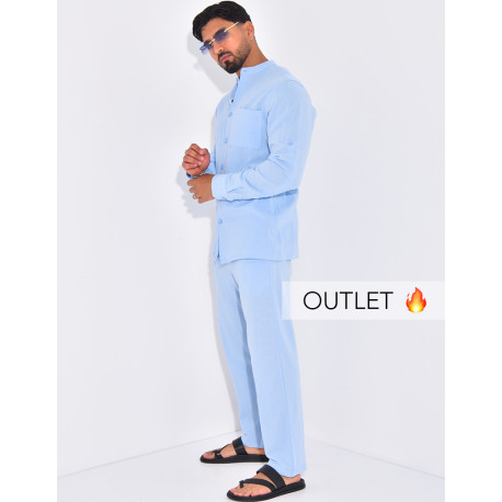 Ensemble en lin pantalon et chemise