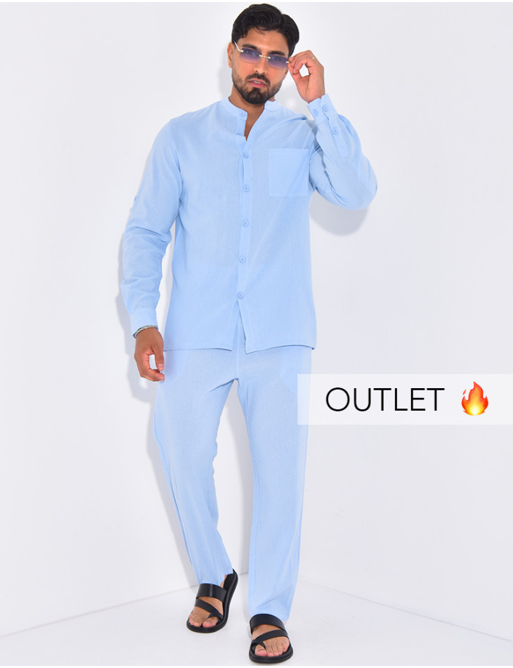 Ensemble en lin pantalon et chemise