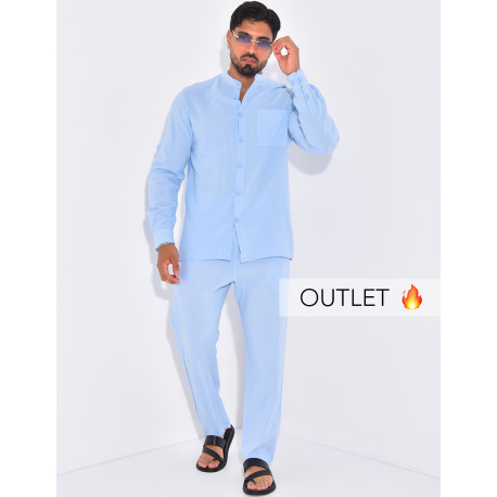 Ensemble en lin pantalon et chemise