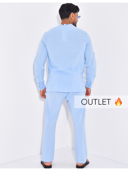Ensemble en lin pantalon et chemise