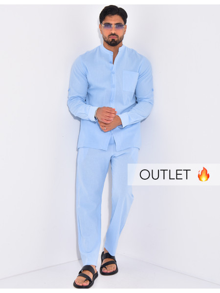 Ensemble en lin pantalon et chemise