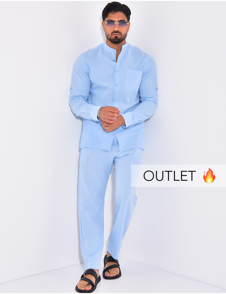Ensemble en lin pantalon et chemise