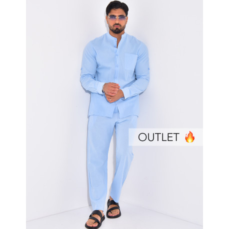 Ensemble en lin pantalon et chemise