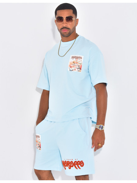 Ensemble short et t-shirt "Morocco"