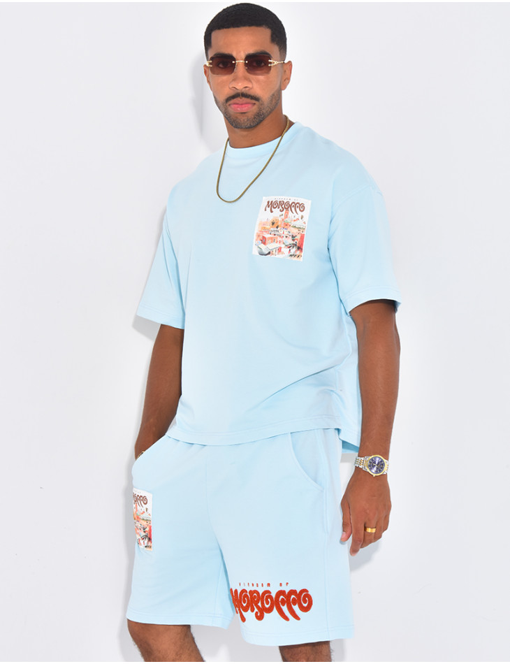 Ensemble short et t-shirt "Morocco"