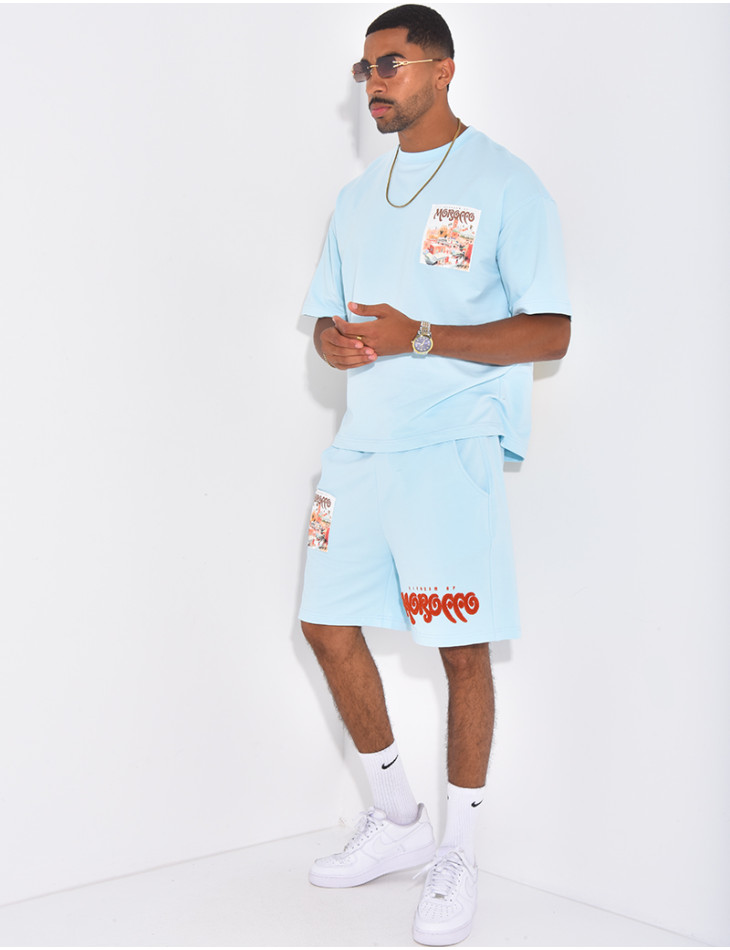 Ensemble short et t-shirt "Morocco"