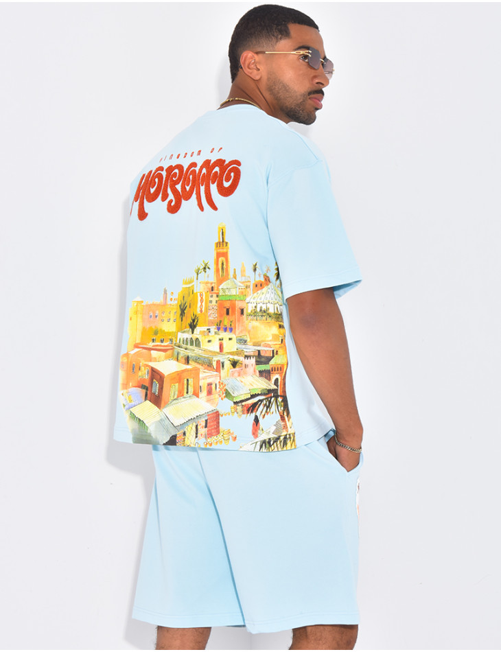 Ensemble short et t-shirt "Morocco"