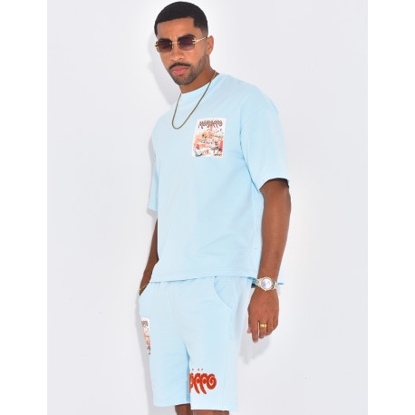 Ensemble short et t-shirt "Morocco"