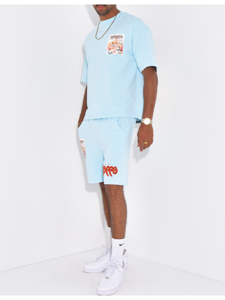 Ensemble short et t-shirt "Morocco"