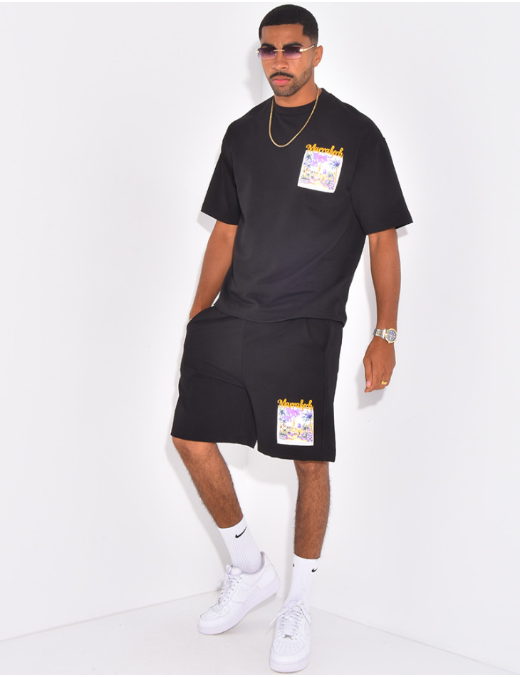 Ensemble short et t-shirt "Marrakech"