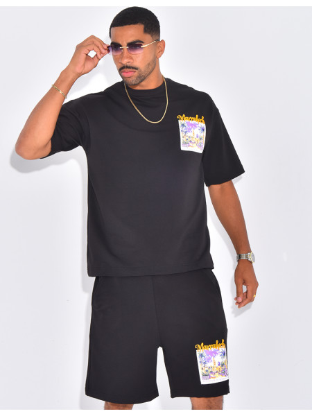 Ensemble short et t-shirt "Marrakech"