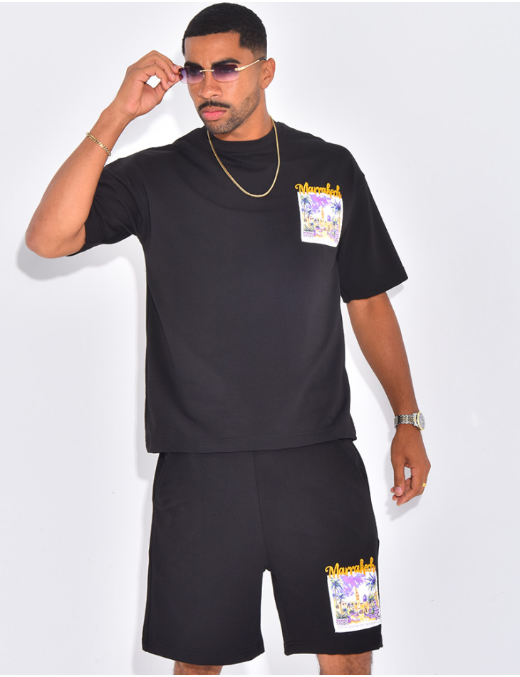 Ensemble short et t-shirt "Marrakech"