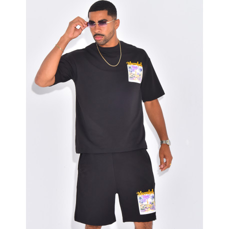 Ensemble short et t-shirt "Marrakech"
