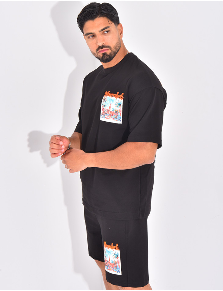 Ensemble short et t-shirt "Marrakech"