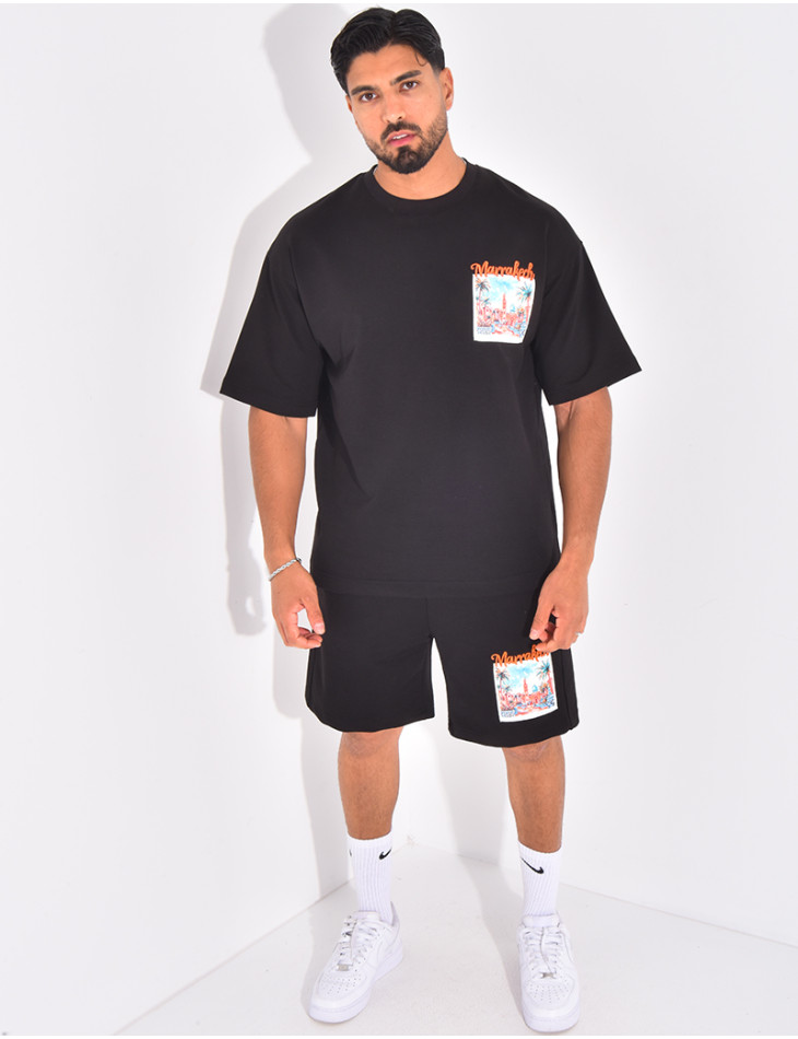 Ensemble short et t-shirt "Marrakech"