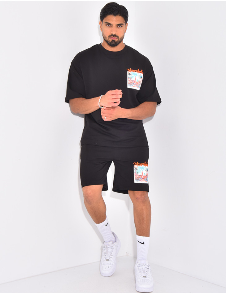 Ensemble short et t-shirt "Marrakech"