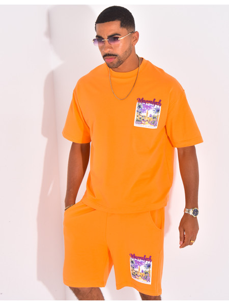 Ensemble short et t-shirt "Marrakech"