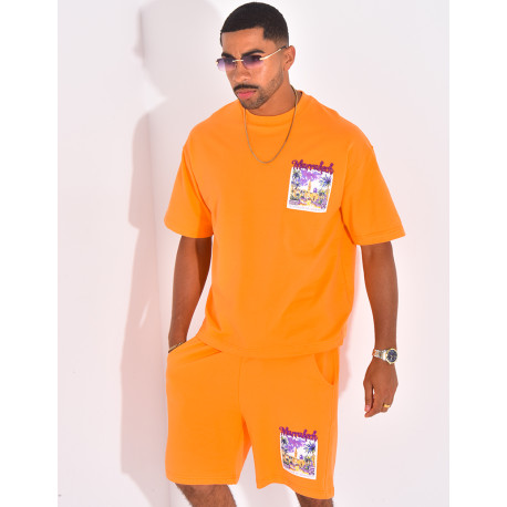 Ensemble short et t-shirt "Marrakech"