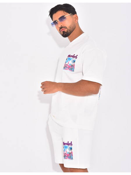 Ensemble short et t-shirt "Marrakech"