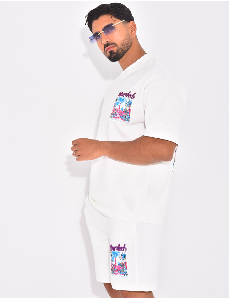 Ensemble short et t-shirt "Marrakech"