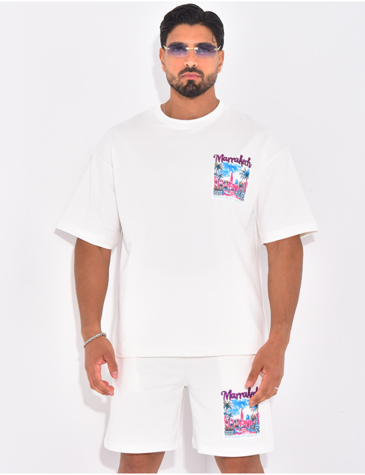 Ensemble short et t-shirt "Marrakech"
