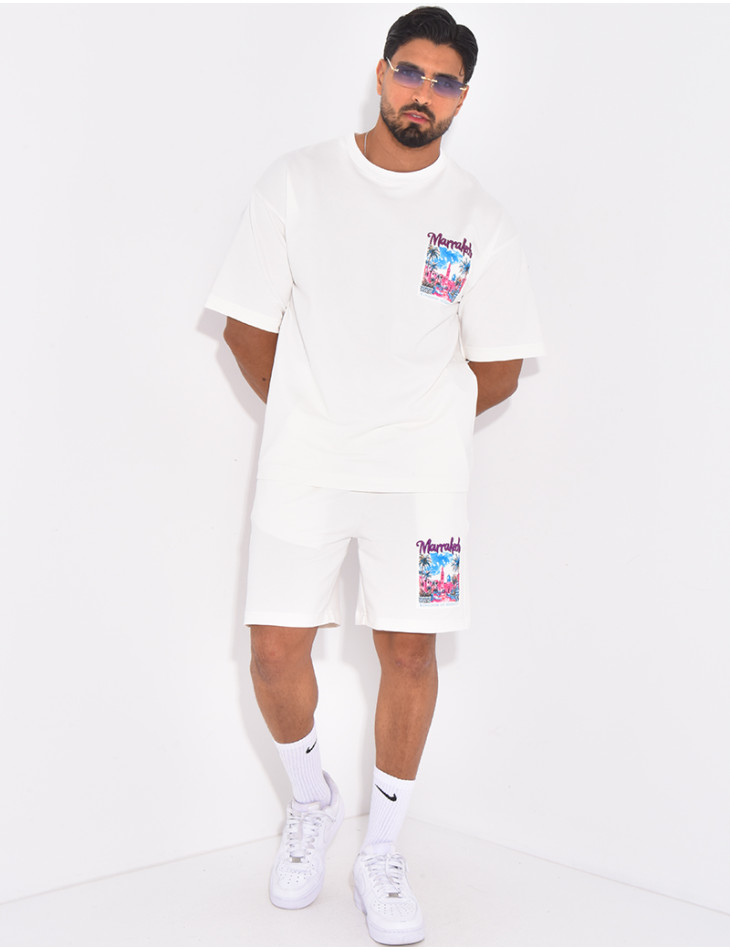 Ensemble short et t-shirt "Marrakech"