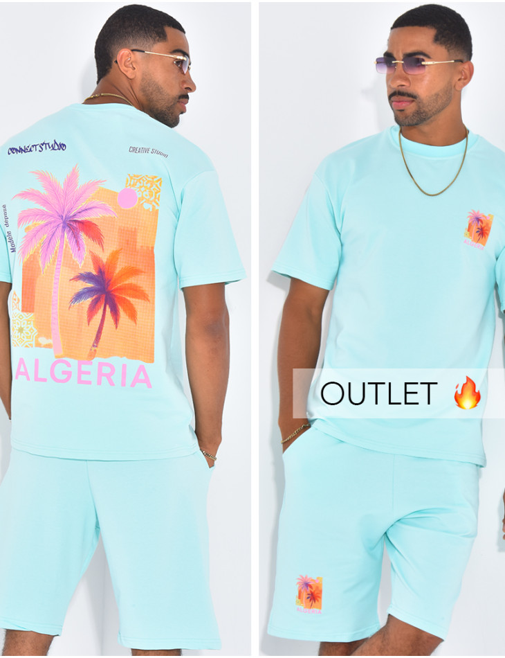Ensemble short et t-shirt "Algéria"