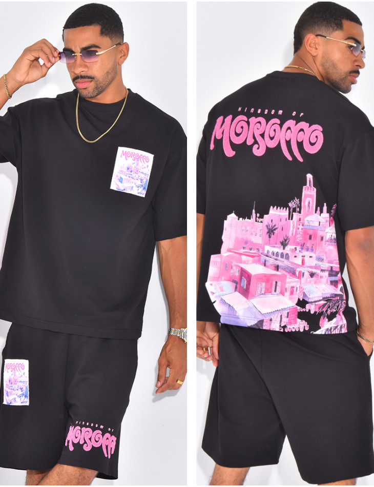 Ensemble short et t-shirt "Morocco"