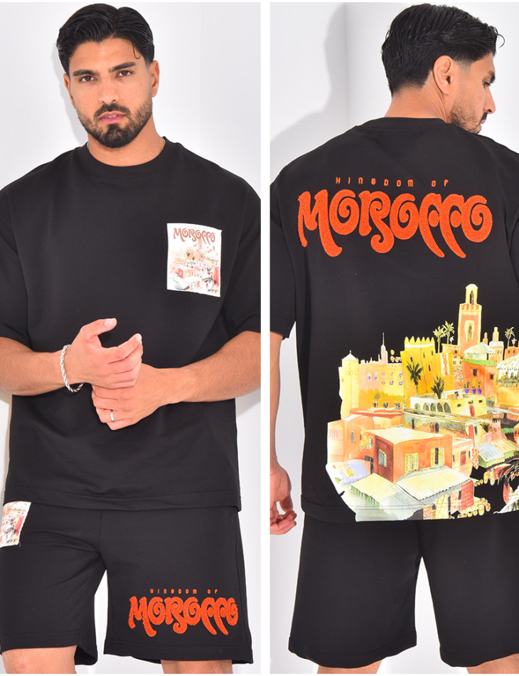 Ensemble short et t-shirt "Morocco"