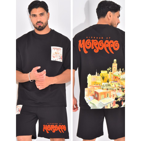 Ensemble short et t-shirt "Morocco"