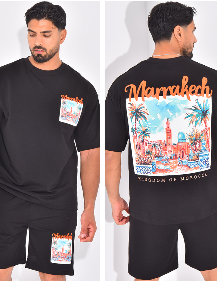 Ensemble short et t-shirt "Marrakech"