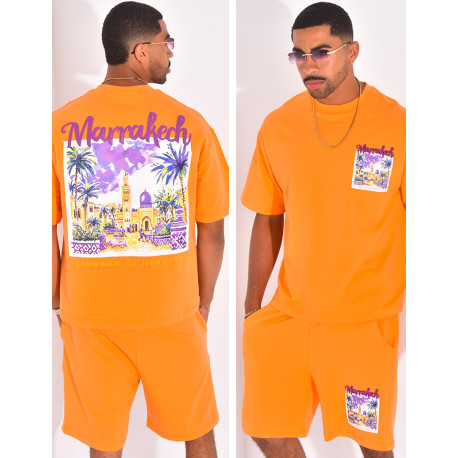 Ensemble short et t-shirt "Marrakech"