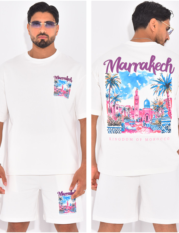 Ensemble short et t-shirt "Marrakech"