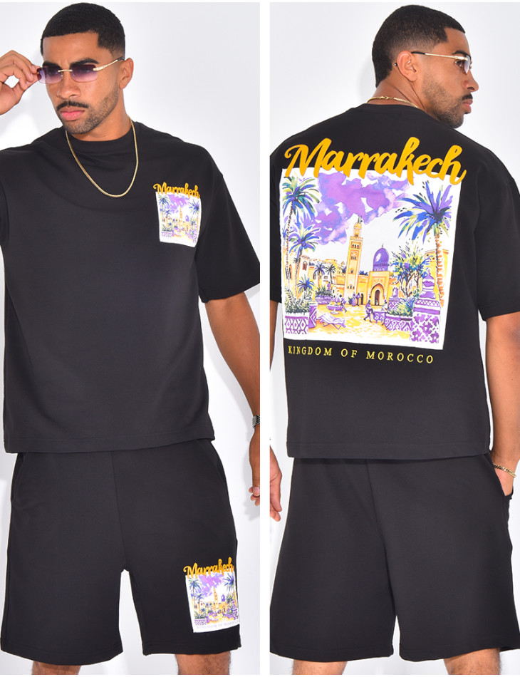 Ensemble short et t-shirt "Marrakech"