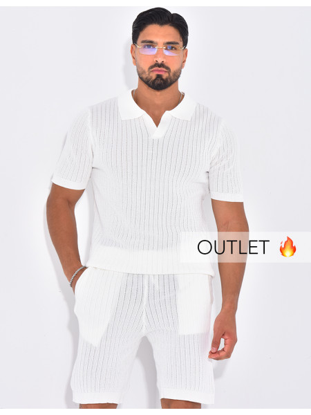 Ensemble côtelé short et polo