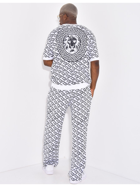 Ensemble pantalon et t-shirt à motifs
