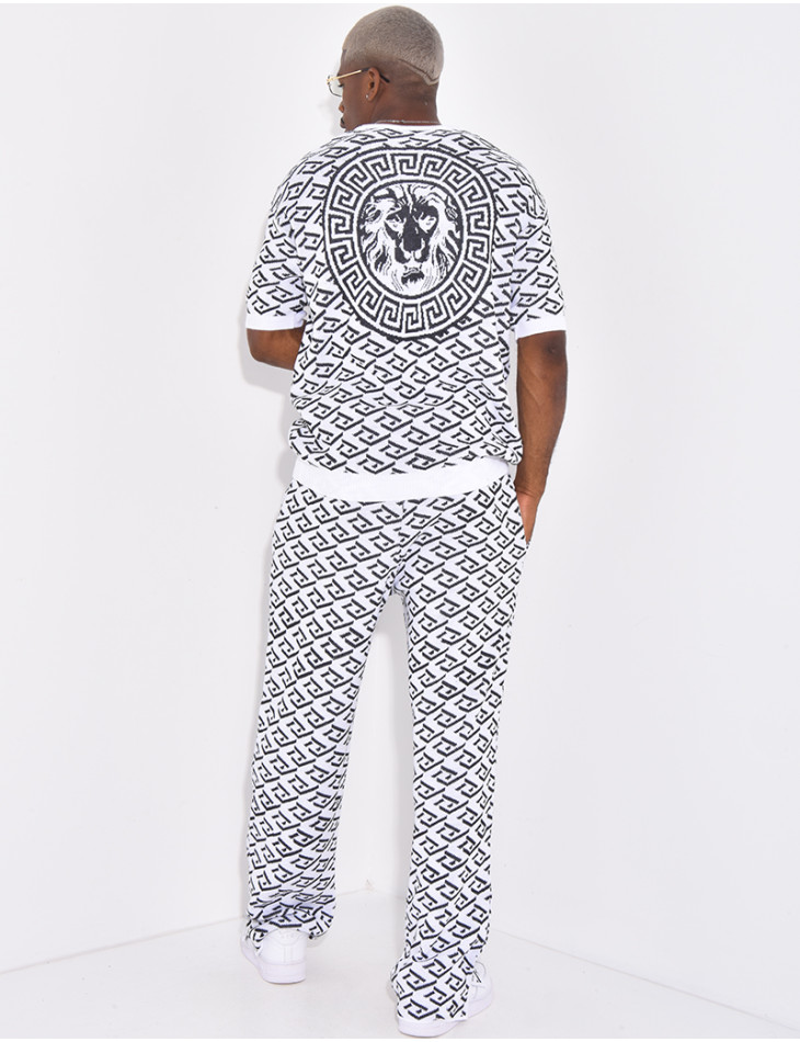 Ensemble pantalon et t-shirt à motifs