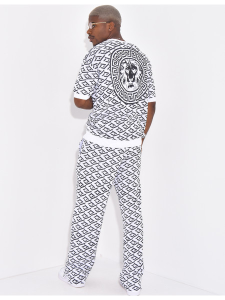 Ensemble pantalon et t-shirt à motifs