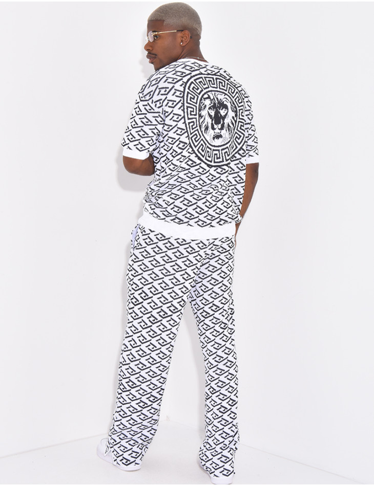 Ensemble pantalon et t-shirt à motifs